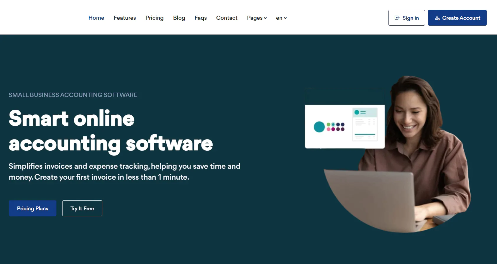 Website: Cloud Accounting, HRM, CRM, Tax with Payment Gateways